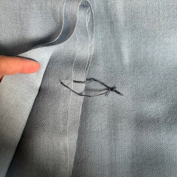 Ice blue/gray 100 percent wool big wrap for women - Picture 7 of 13